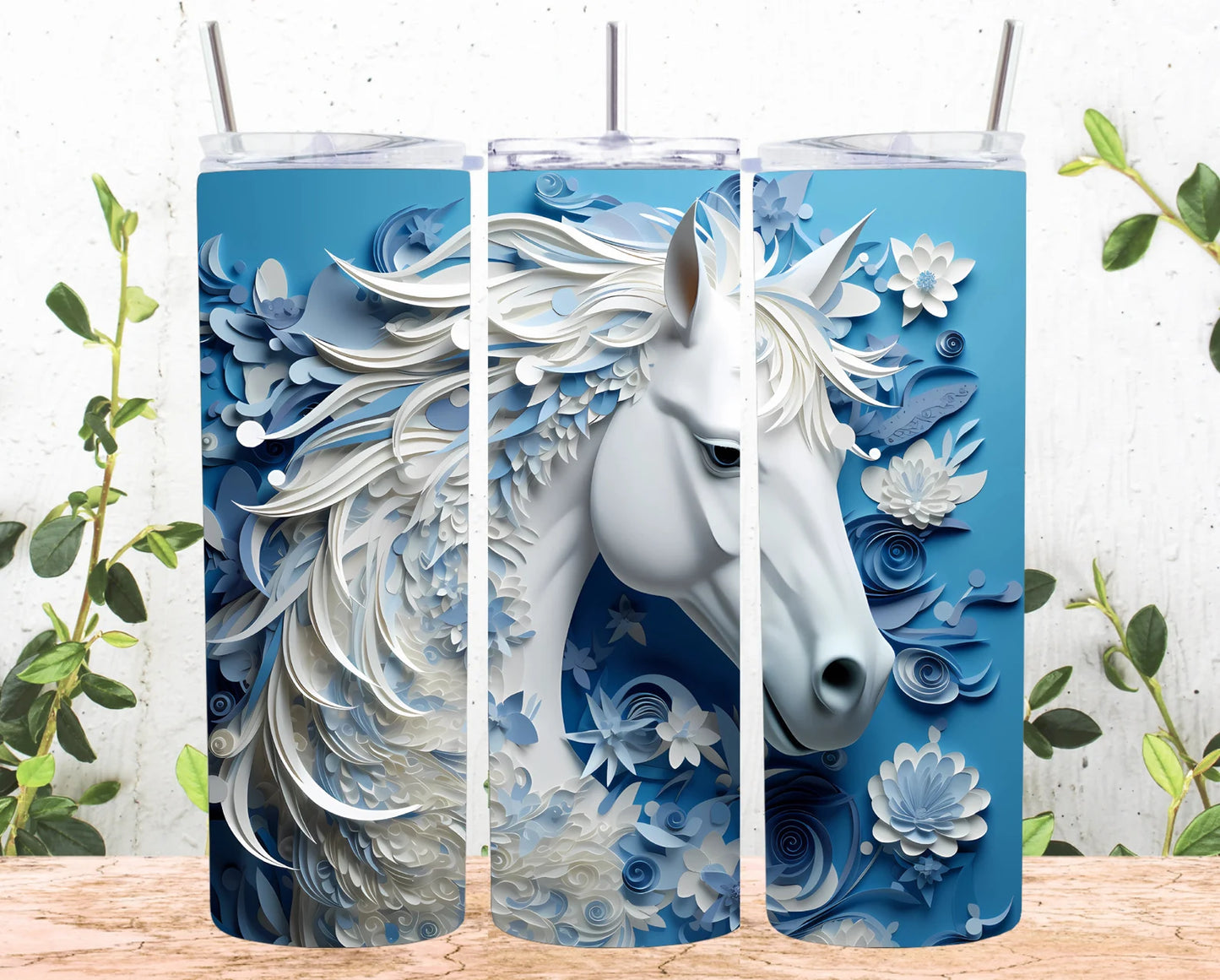 20oz 3D Horse