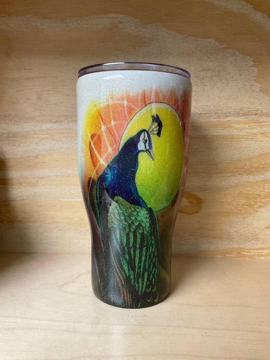 1 - 30oz Peacock Themed Tumbler