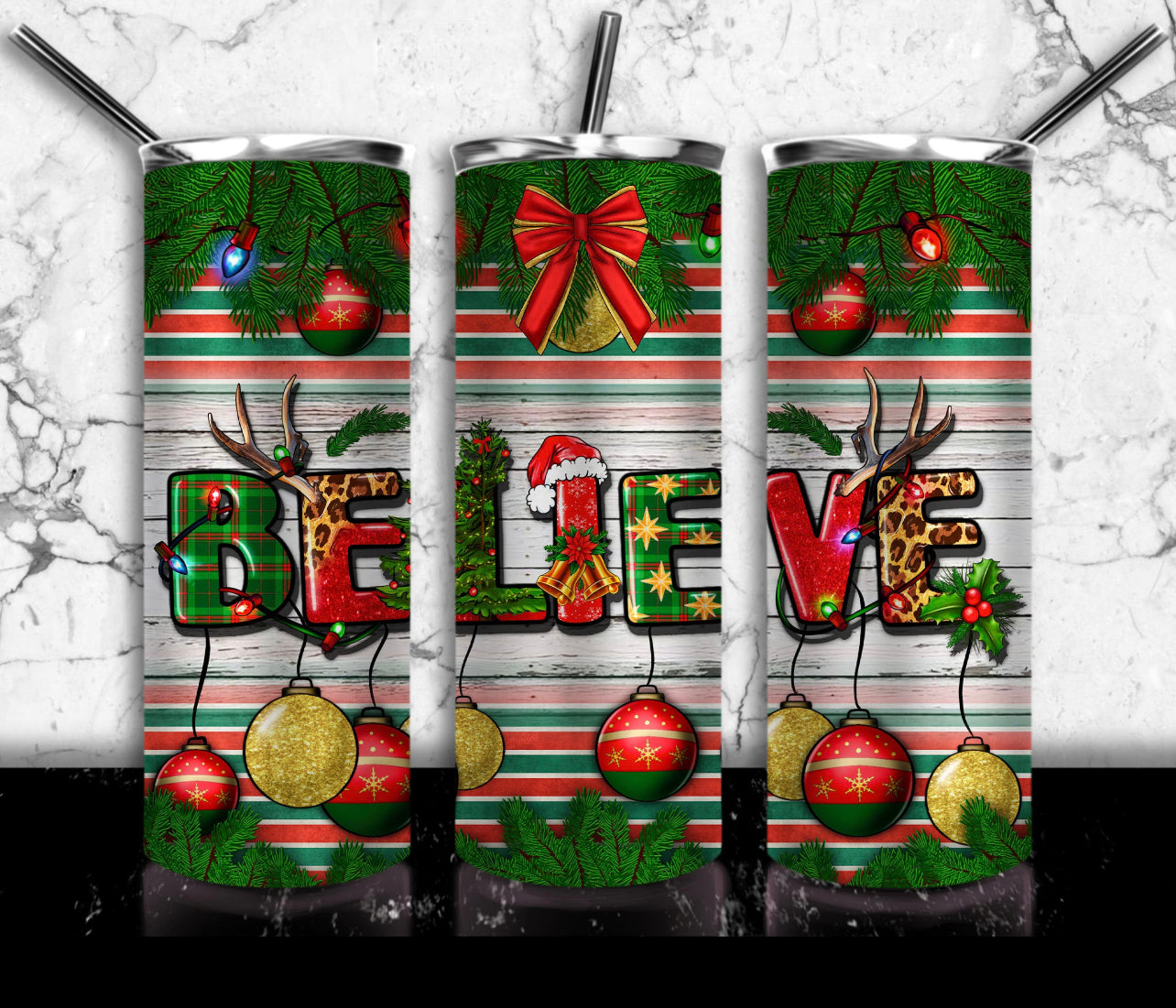 1a  Christmas Designs For 20 & 30oz Sublimation ONLY