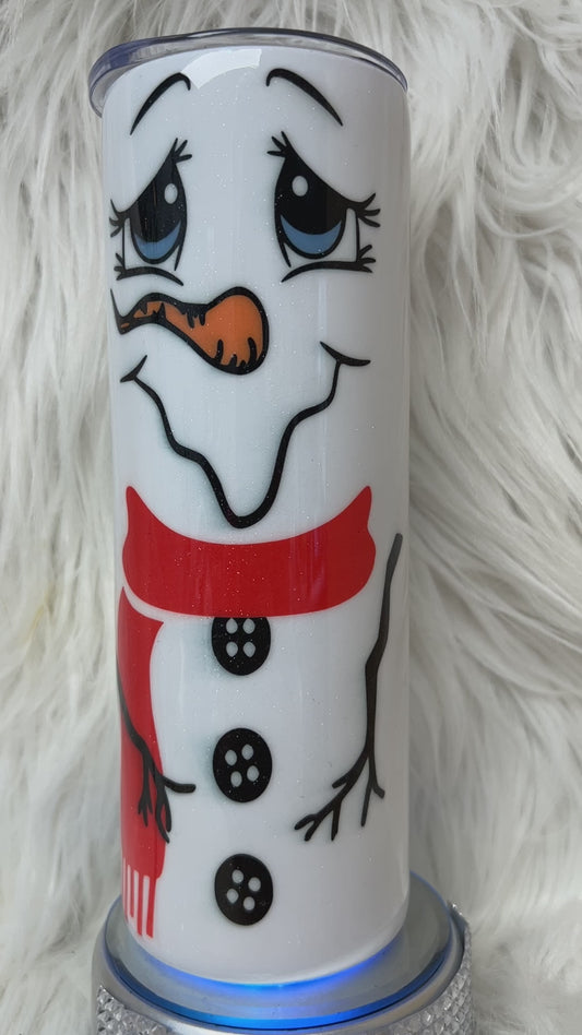 1 - 20oz Snowman Skinny Tumbler