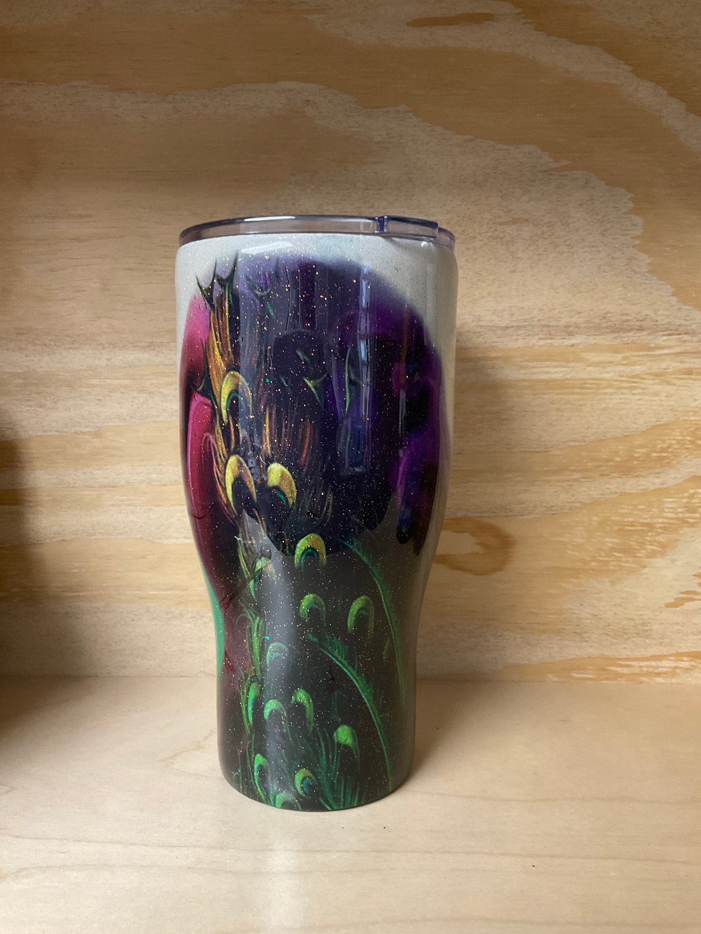 1 - 30oz Peacock Themed Tumbler